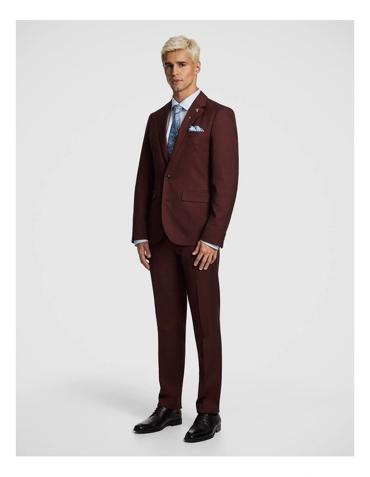 Marshal Slim Dress Pant in Rust image 5