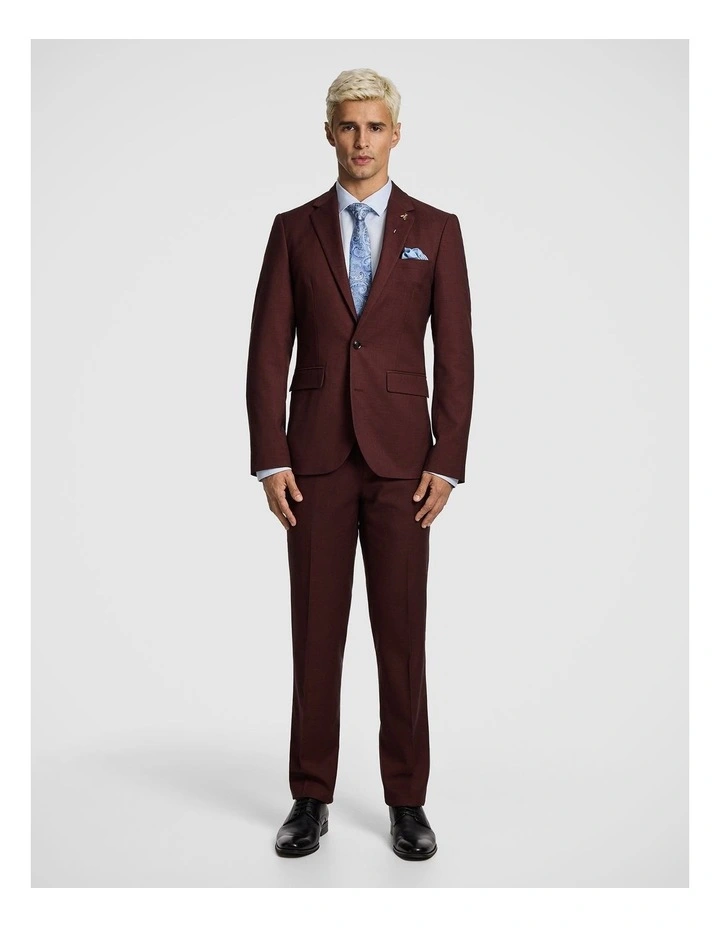 Marshal Slim Dress Pant in Rust image 6