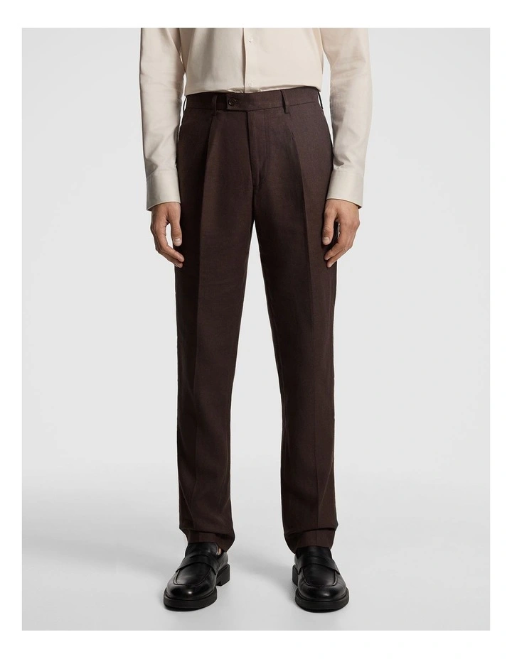 Santos Slim Dress Pant in Chocolate image 1