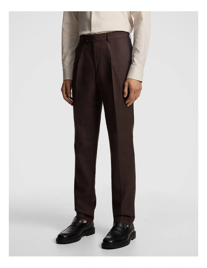Santos Slim Dress Pant in Chocolate image 2