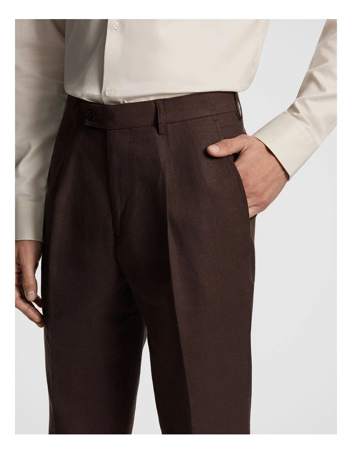 Santos Slim Dress Pant in Chocolate image 4