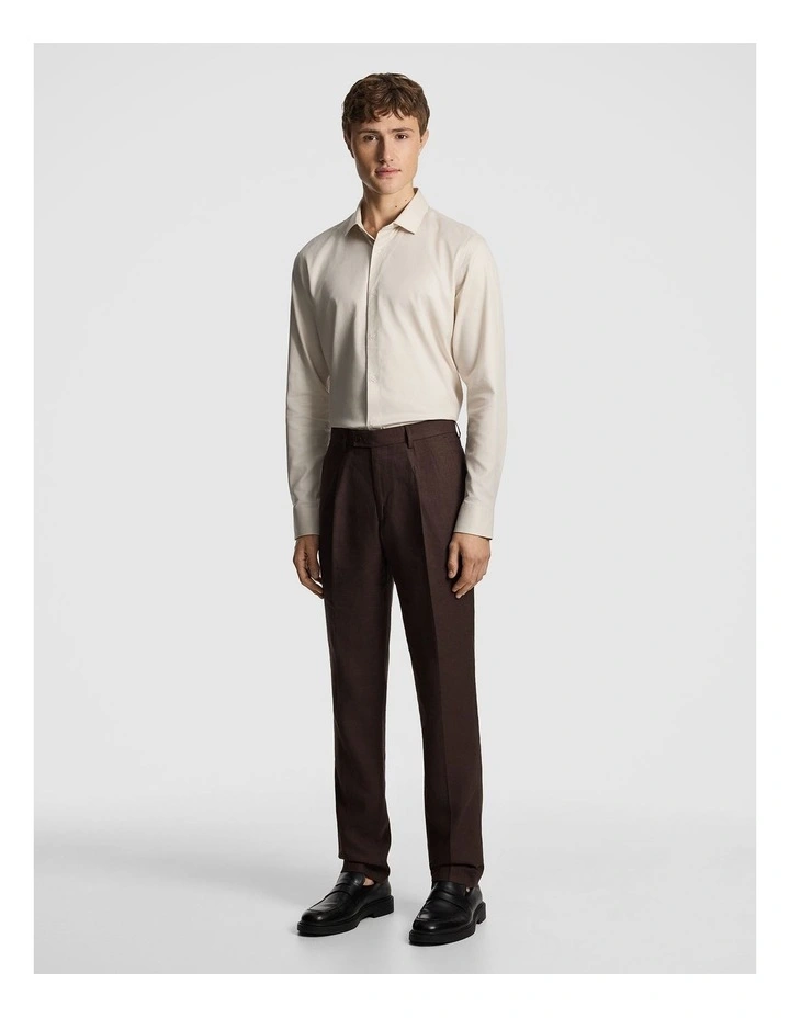 Santos Slim Dress Pant in Chocolate image 5