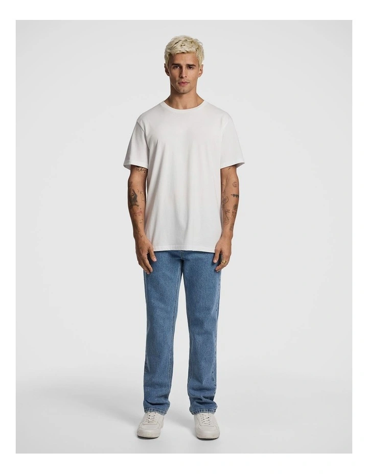 Spike Straight Jean in Mid Wash image 5