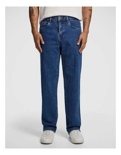 Bexley Wide Jean in Mid Wash