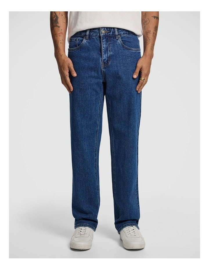 Bexley Wide Jean in Mid Wash image 1