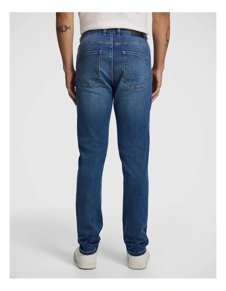 Joni Slim Tapered Jean in Mid Blue image 2