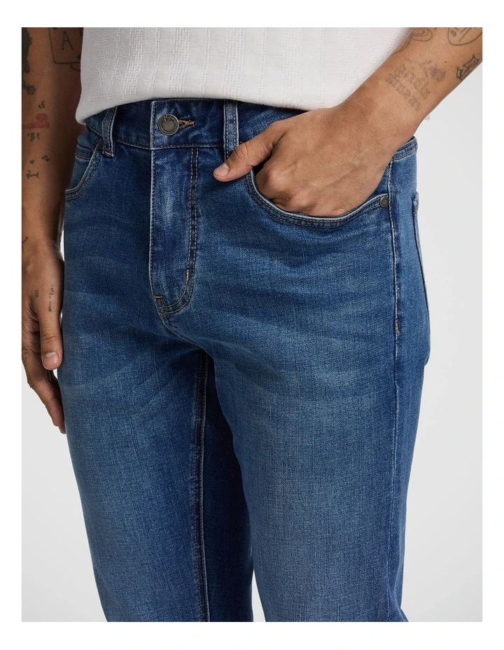 Joni Slim Tapered Jean in Mid Blue image 3
