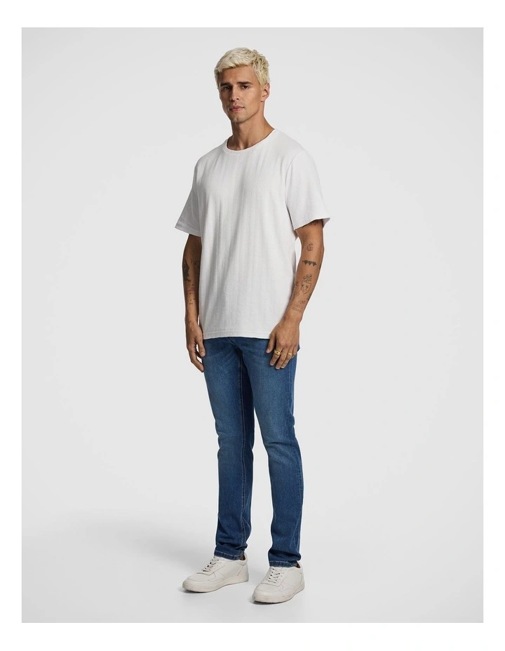 Joni Slim Tapered Jean in Mid Blue image 4