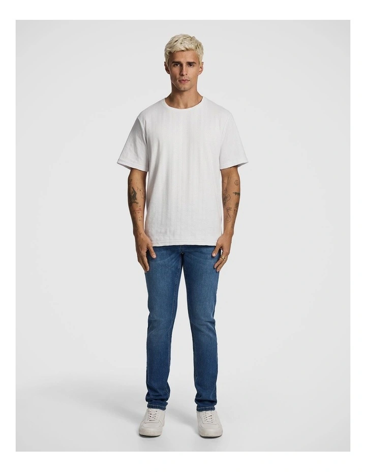 Joni Slim Tapered Jean in Mid Blue image 5