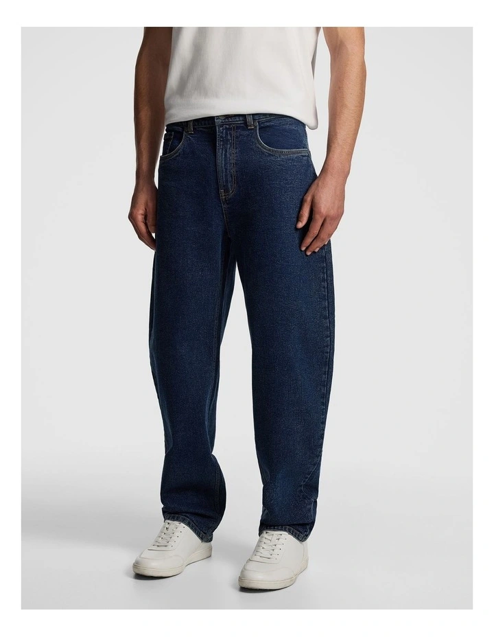Shane Barrel Jean in Dark Wash image 3
