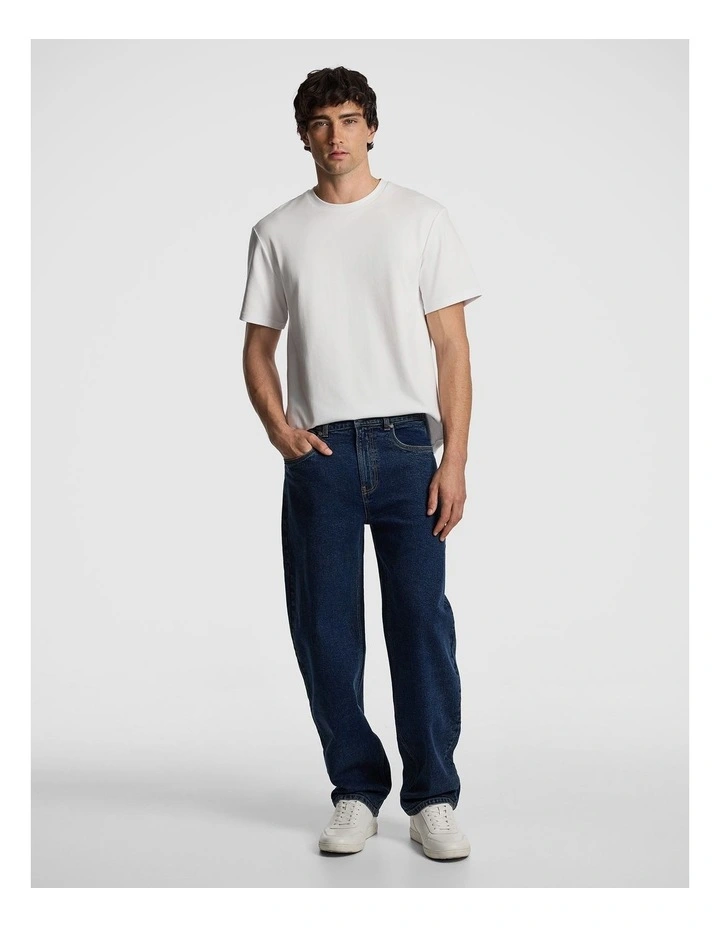 Shane Barrel Jean in Dark Wash image 6