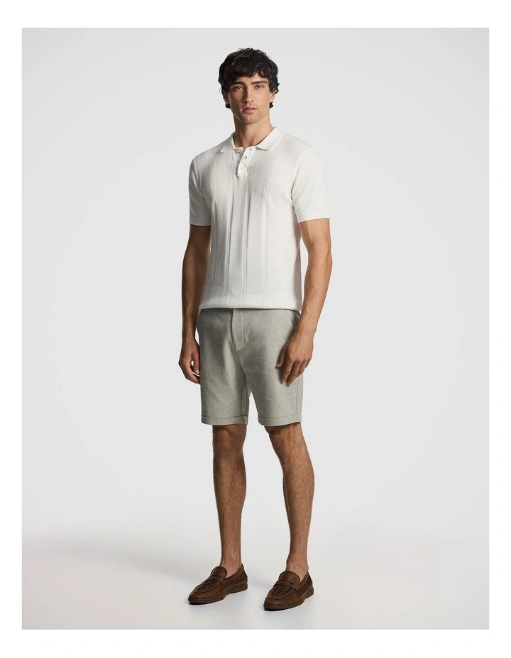 Panama Linen Chino Short in Sage Green image 5