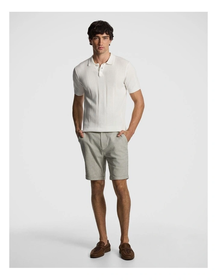 Panama Linen Chino Short in Sage Green image 6