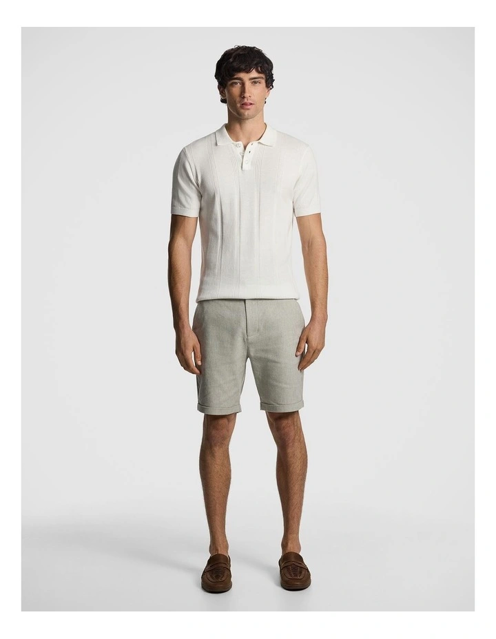 Panama Linen Chino Short in Sage Green image 7