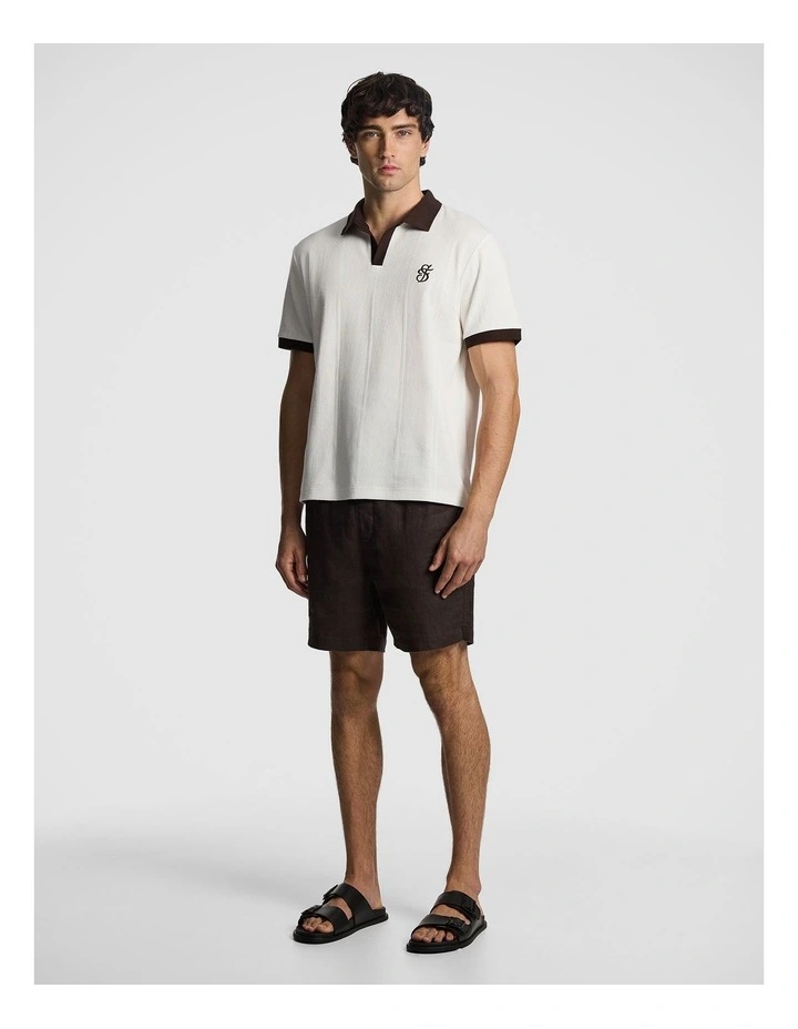 Manta Pure Linen Short in Chocolate image 5