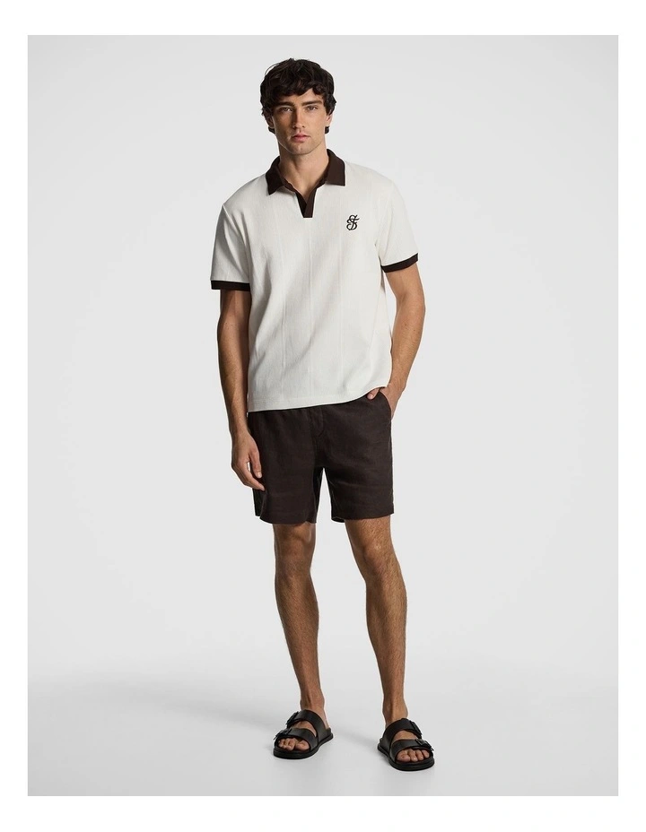 Manta Pure Linen Short in Chocolate image 6
