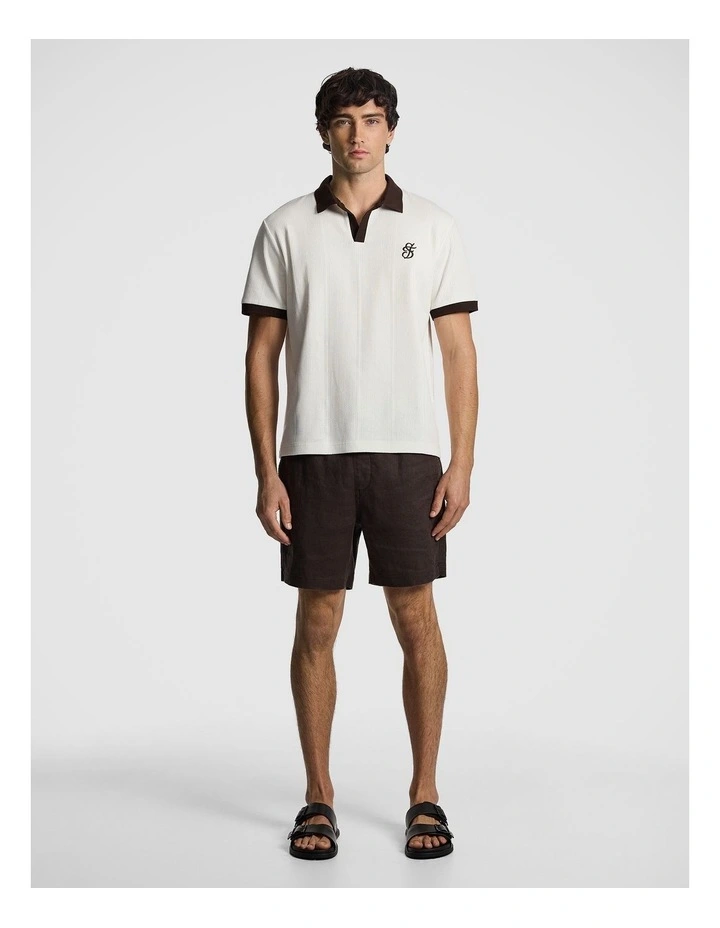 Manta Pure Linen Short in Chocolate image 7