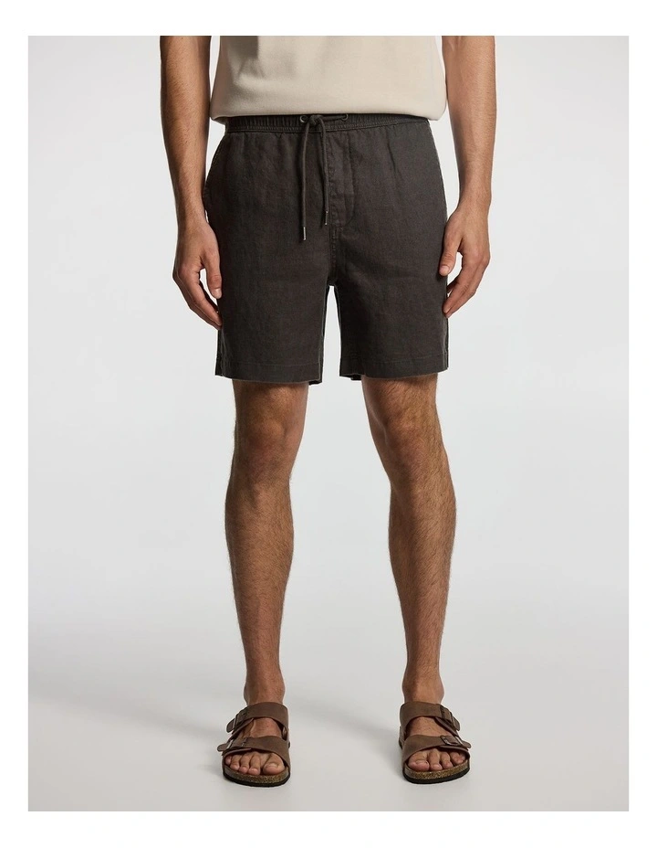 Manta Pure Linen Short in Olive image 1