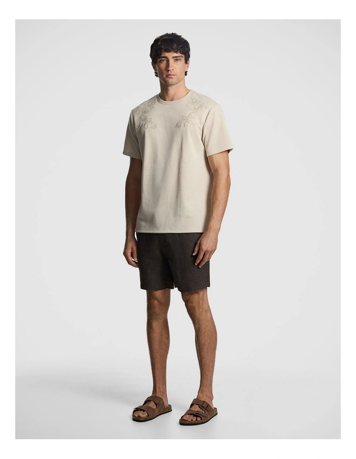 Manta Pure Linen Short in Olive image 5