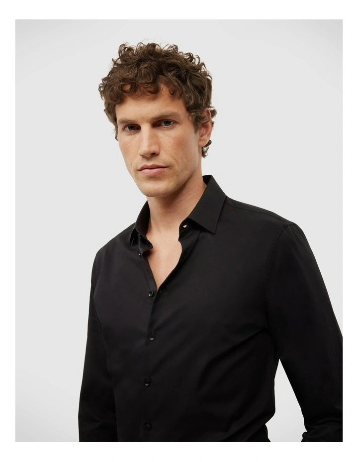 Elijah Long Sleeve Shirt in Black image 1