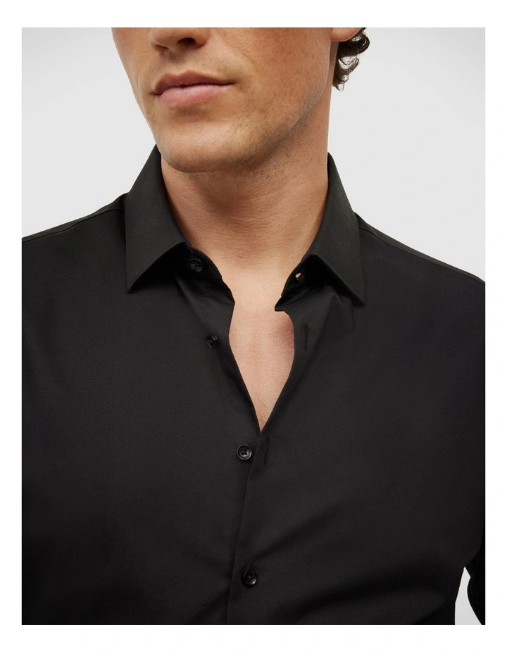 Elijah Long Sleeve Shirt in Black image 5
