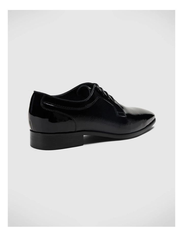 Patent Derby Lace Up in Black image 4