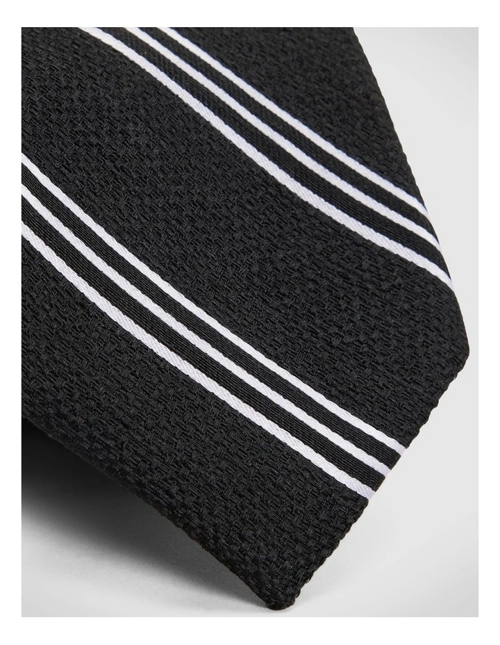Stripe Tie in Black image 2