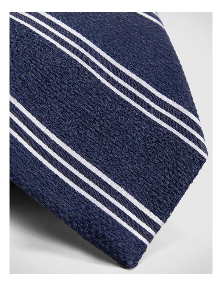 Stripe Tie in Navy image 2
