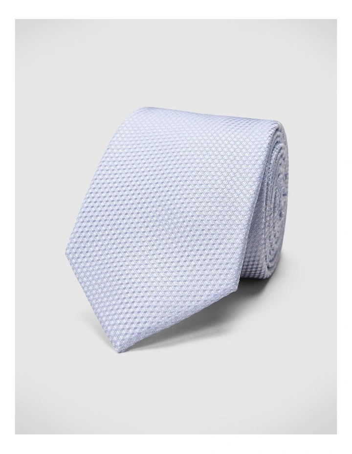 Silk Textured Two-tone Tie in Blue image 1