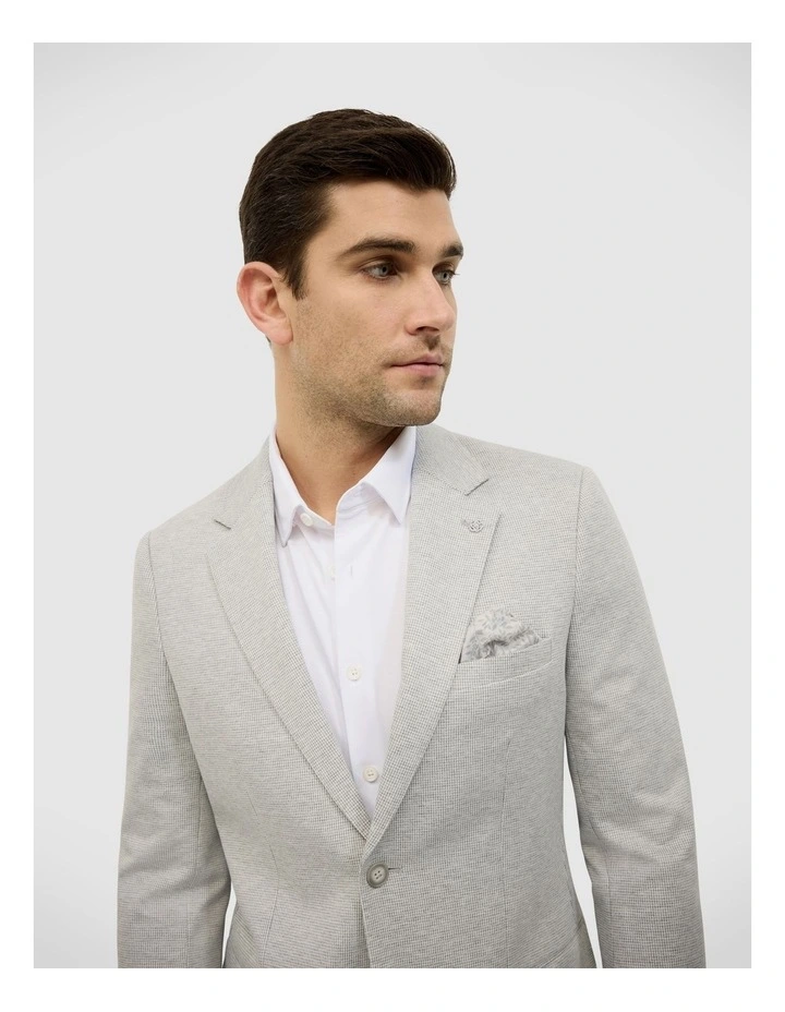 Slim Stretch Travel Blazer in Light Grey image 4