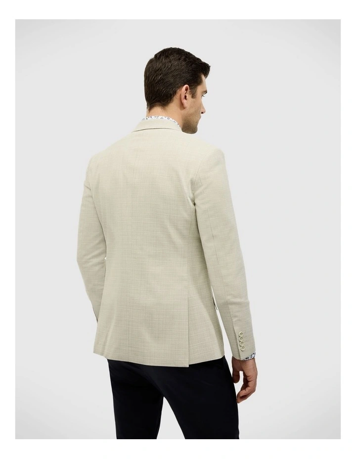 Single Breasted Textured Tailored Blazer in Sage image 5