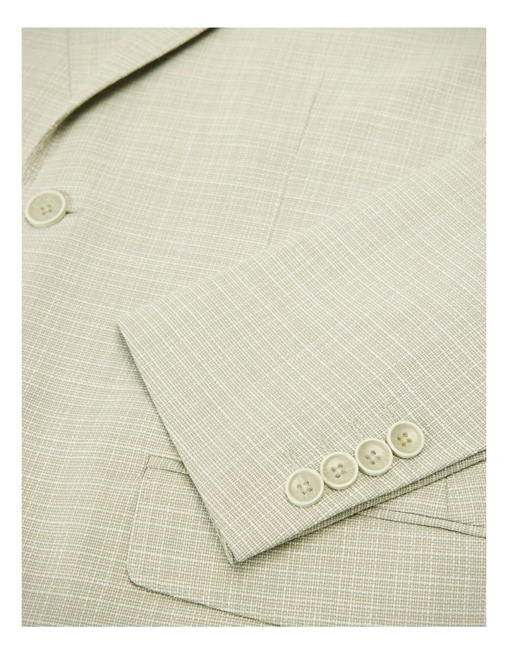 Single Breasted Textured Tailored Blazer in Sage image 6