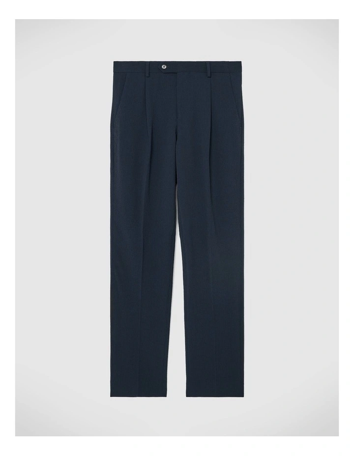 Seersucker Tailored Pant in Navy image 2