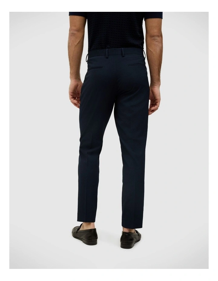 Seersucker Tailored Pant in Navy image 4