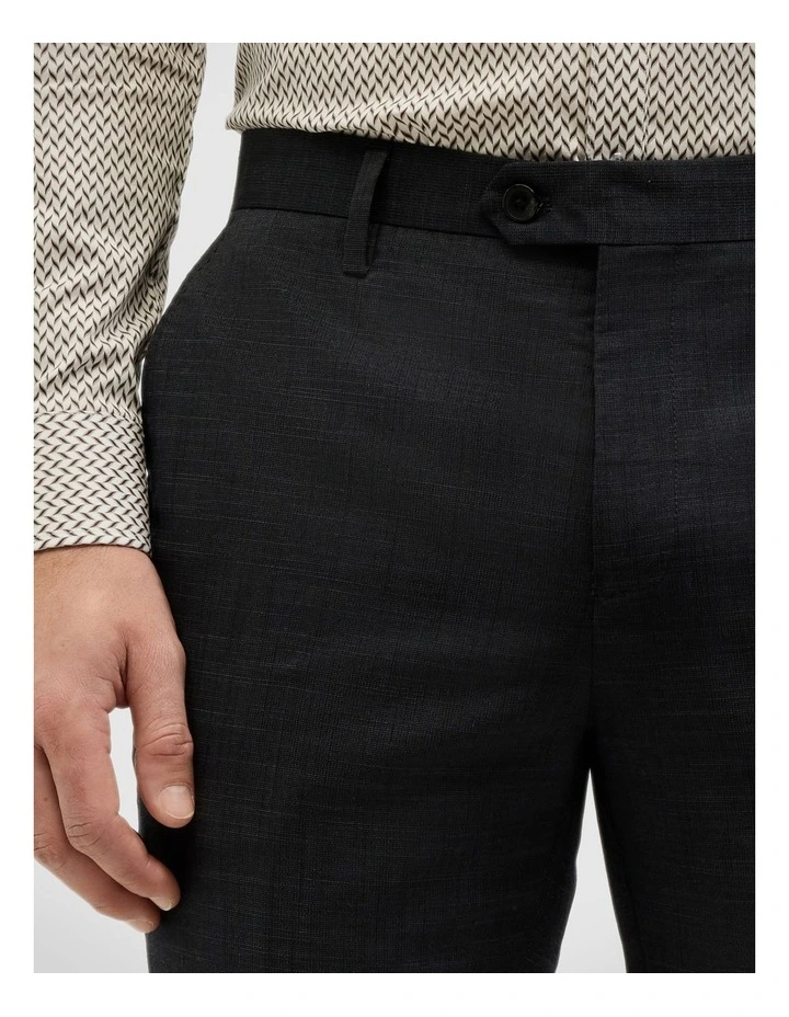Ezra Tailored Textured Pant in Charcoal image 4