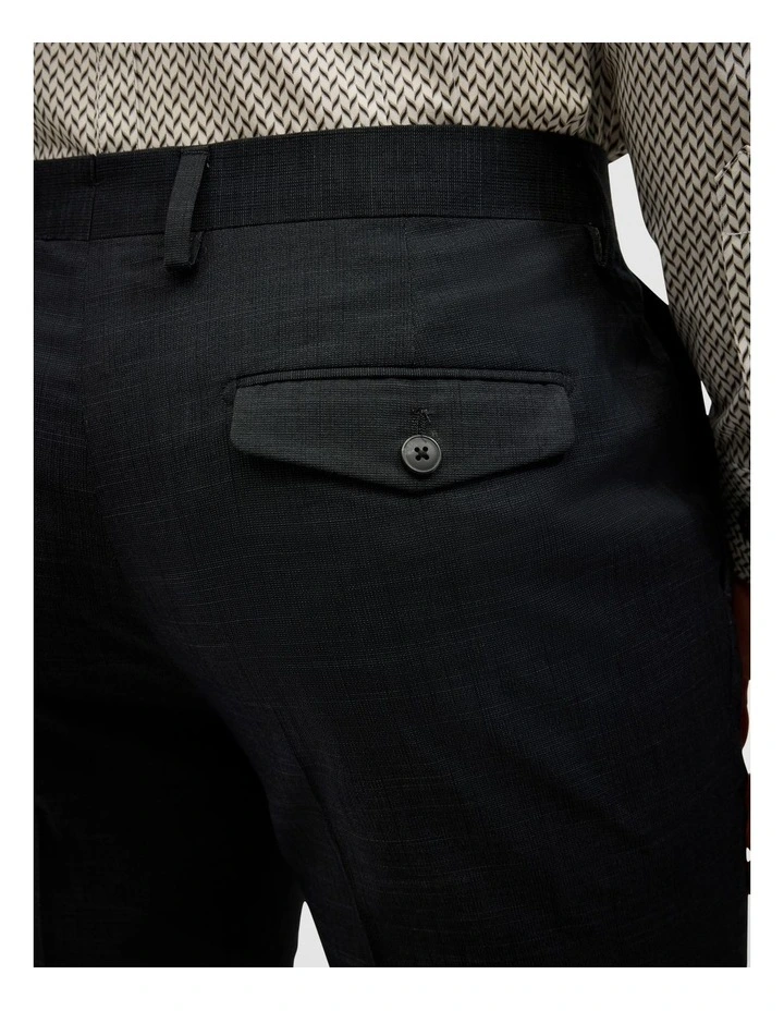 Ezra Tailored Textured Pant in Charcoal image 6