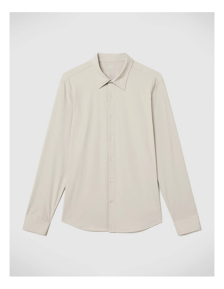 Slim Travel Shirt in Natural image 2
