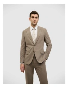 Single Breasted Tailored Jacket in Mushroom