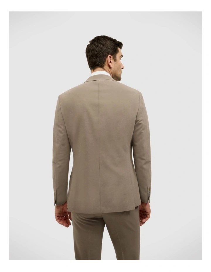 Single Breasted Tailored Jacket in Mushroom image 5