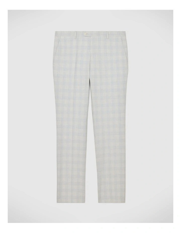 Prince Of Wales Check Tailored Pant in Grey image 2