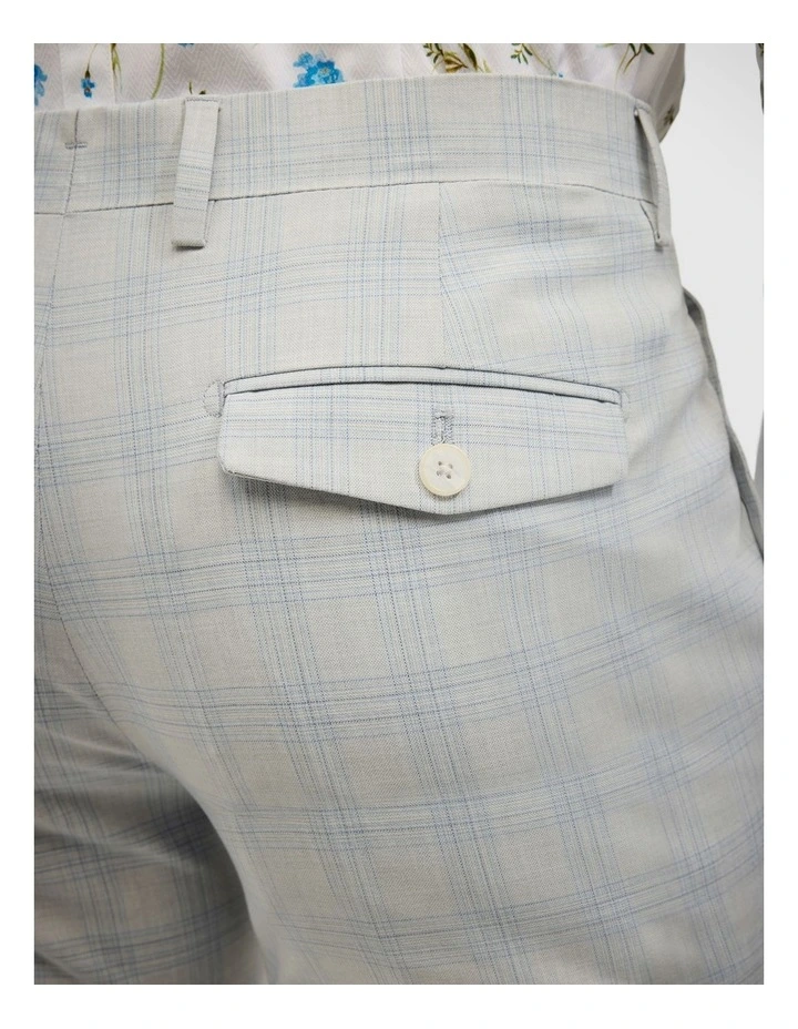Prince Of Wales Check Tailored Pant in Grey image 6