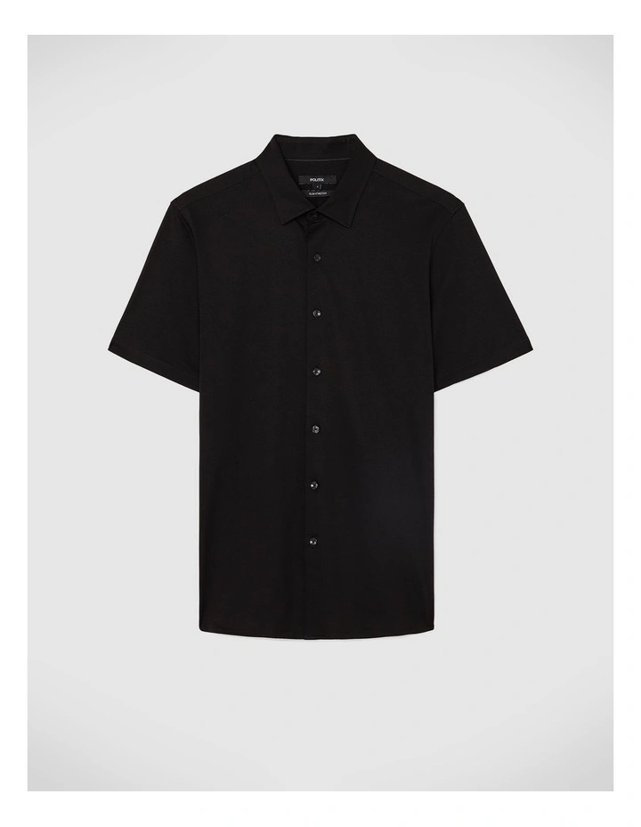 Travel Performance Short Sleeve Shirt in Black image 2