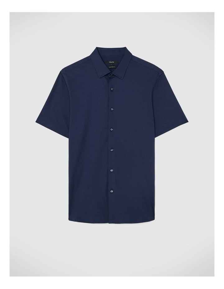 Travel Performance Short Sleeve Shirt in Navy image 2