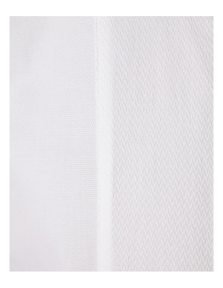 Long Sleeve Fly Collar Shirt in White image 6