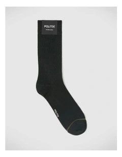 Australian Cotton Blended Sock in Dark Khaki