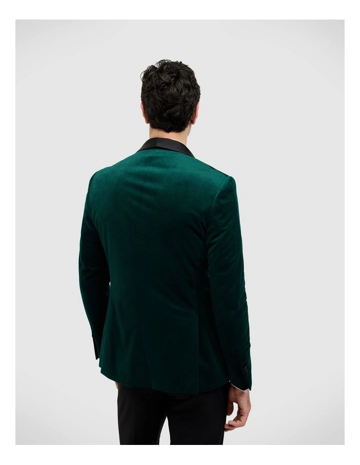 Black Tie Velvet Tuxedo in Emerald image 5