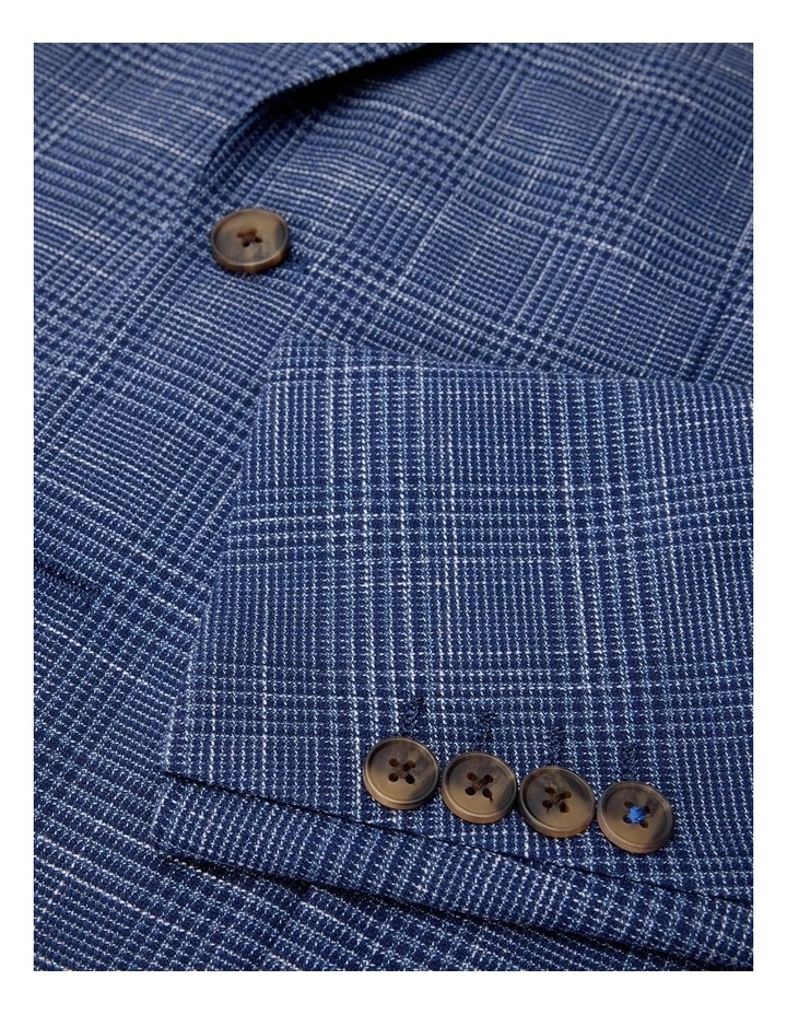 Prince Of Wales Check Blazer in Navy image 6