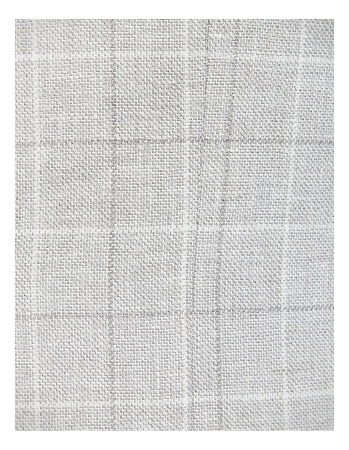 Windowpane Check Tailored Jacket in Grey image 5