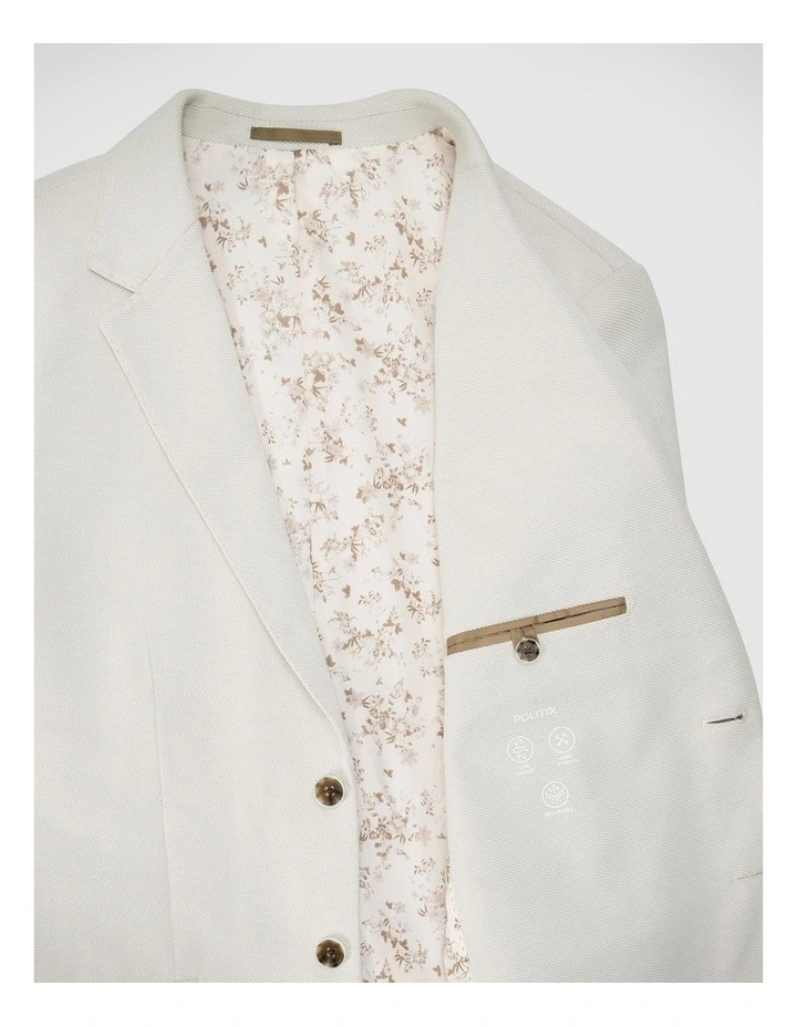 Knitted Blazer in Stone image 7