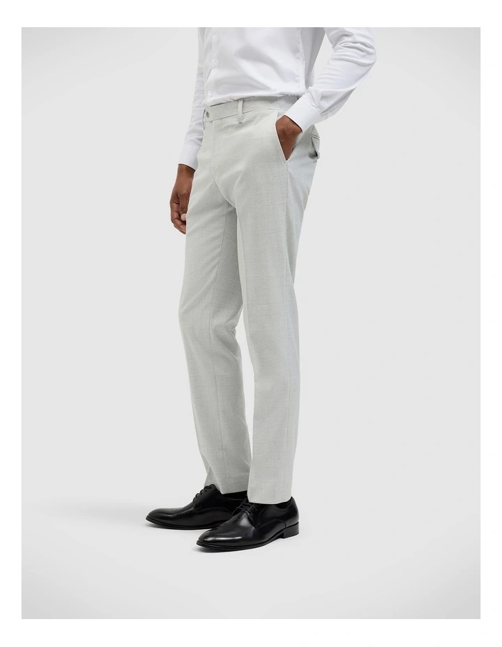 Prince Of Wales Check Tailored Suit Pant in Grey Check image 1